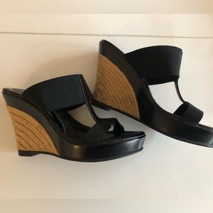 Charles David platform wedge sandals - size 5.5